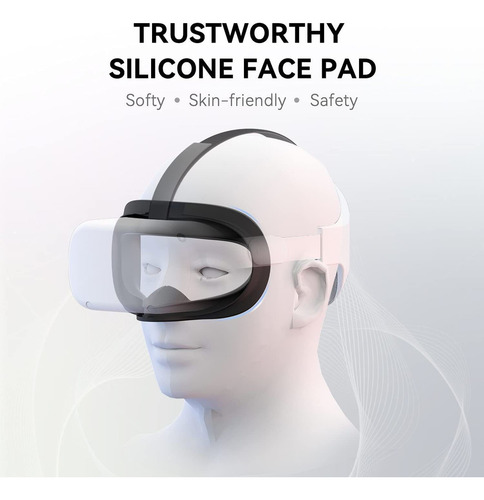 Jj Cubierta Facial Vr Para Oculus Quest 2 Máscara Facial