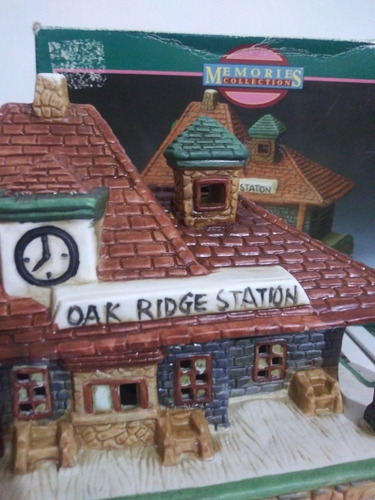 Villa Navideña De 21cmx16cm Oak Ridge Station Memories Porce