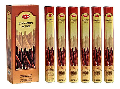Incienso Hem Mayoreo Jumbo 42 Cm C/ Incensario Rinde 3x Más Fragancia Canela