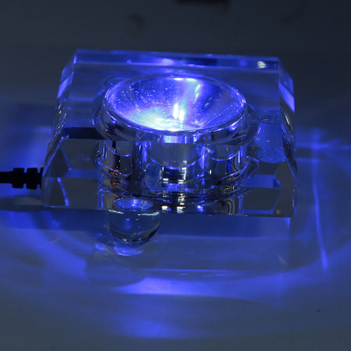 Soporte De Pantalla Led De Cristal 3d En Miniatura Con Base