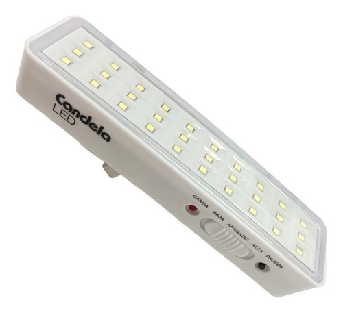 Luces Emergencia Luz 30 3w Fria Led 5hs Autonomia Color Blanco