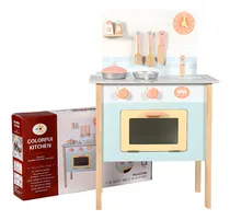 Comprar Cocina De Juguete Cocinita Madera Niños Varon Didáctico 