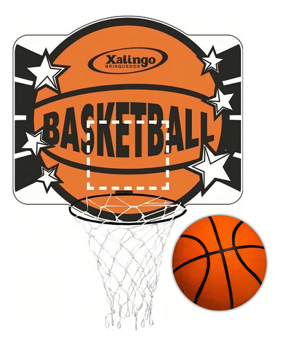 Kit Basquete Cesta + Bola Oficial Basketball