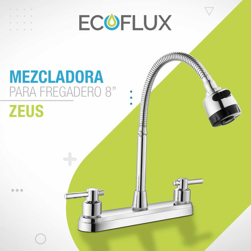 Mezcladora Para Tarja Grifo Fregadero Flexible Llave 2 Modos