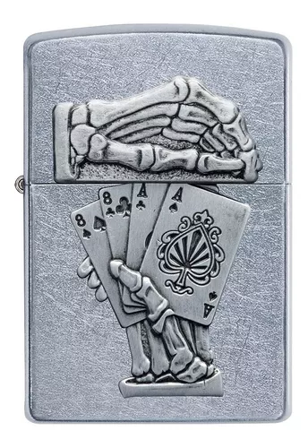 Encendedor Zippo Modelo 49536 Dead Man Hand Design Original