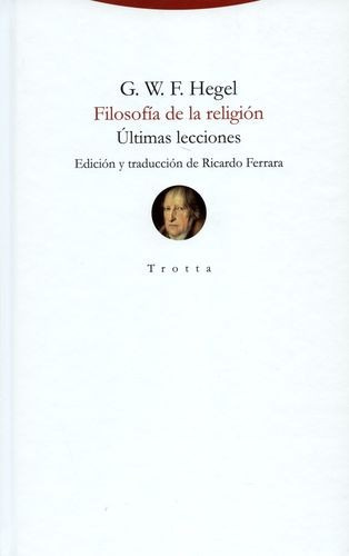 Libro Filosofía De La Religión. Últimas Lecciones