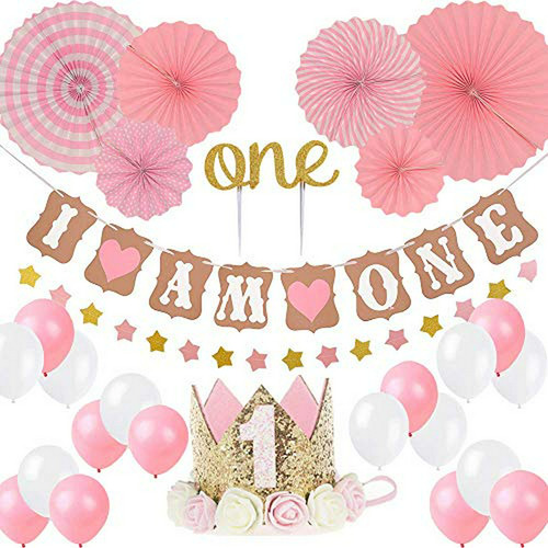 Set Decoración Cumpleaños Bebé-princesa_sombrero_corona-1año