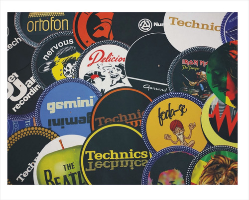 2 Feltros Durinhos Top P/toca Discos Djs Modelo Slipmat