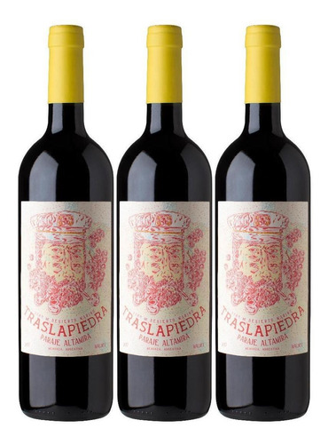 Vino Traslapiedra Malbec Paraje Altamira 750 X3 Fullescabio