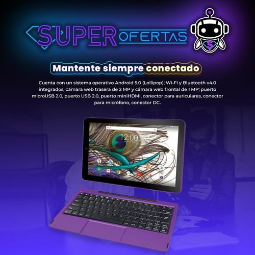 Tablet Rca Viking Pro 2 In 1 + 32 Gb + Teclado = Samsung Tab