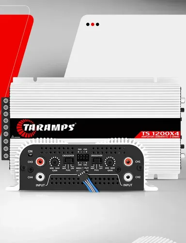 とかさす④ Amplificador Taramps TS 1200X4 1200W de Potência 4 Canais Estéreo