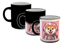Comprar Taza Magica Shiba Inu Perro Astronauta Alien Nave