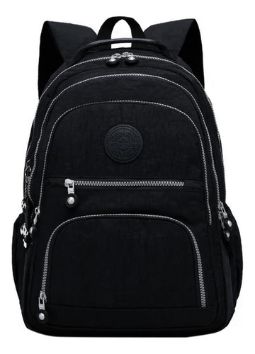 Mochila Passeio Casual Notebook Livro Resistente Impermeável Cor Preto