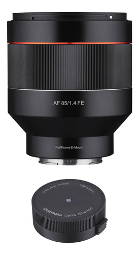 Samyang Af 85mm F/1.4 Lente With Lente Station Kit Para Sony