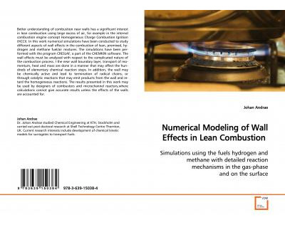 Libro Numerical Modeling Of Wall Effects In Lean Combusti...