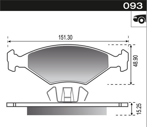 Pastillas Freno Plasbestos Vw Gol Power 1.6 Delantera