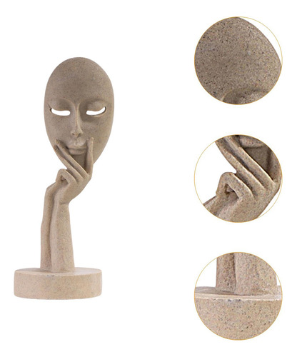 Estatua De Pensador Abstracto, Figura De Resina, Figura