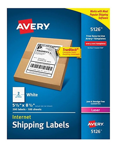 Avery - Etiquetas Autoadhesivas Para Envíos Color Blanco