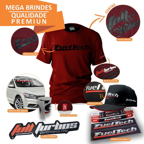 Imagem 2 de 5 de Ft450 Fueltech C/ Chicote 3m+ Ultra Brinde Cami.bordo Gel Bp
