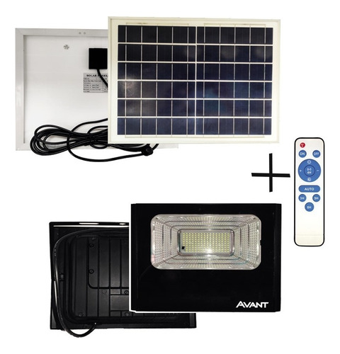 Refletor Led Solar Avant 25w Preto 6500k Luz Branca Cor da carcaça Corpo do Refletor na cor Preto Cor da luz Emissão de Luz Branco Frio