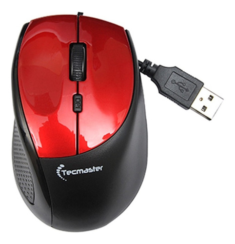 Mouse Tecmaster Usb Tm-mo360 Rojo 