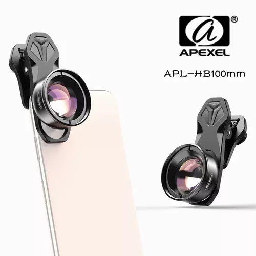 Apexel Apl-hb100mm Lente Macro 4k Hd Universal Para Teléfono