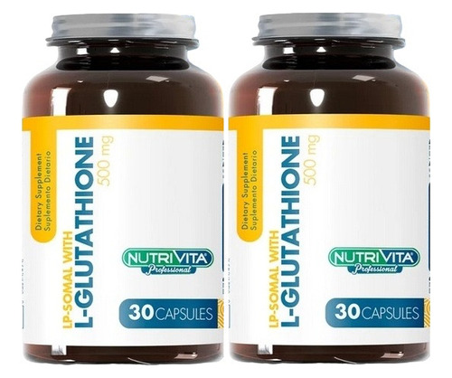X2 L-glutathione 500 Mg X30 Cap - Unidad a $3300