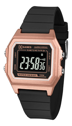 Relógio Feminino Digital Xgames Original Novembro Black