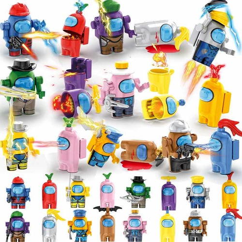 Set 16 Minifiguras Among Us Bloques Armables