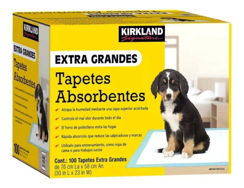 Tapete Entrenador Para Perro 100 Piezas Kirkland 23 X30 