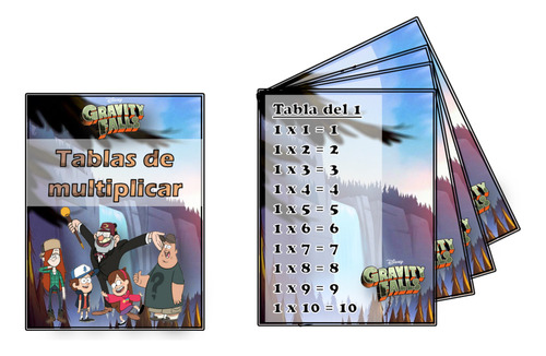 Gravityfalls Tablas De Multiplicar Doble Digital