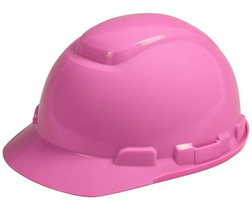 Casco Dama Color Rosa Femenino Ingeniera Seguridad Industria