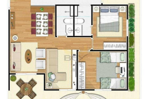 Imagem 29 de 30 de Apartamento De 2 Dormitórios Com 1 Vaga Coberta / Pronto Para Morar 2 Minutos Alphaville R$319.000,00 Reais - Ap0043