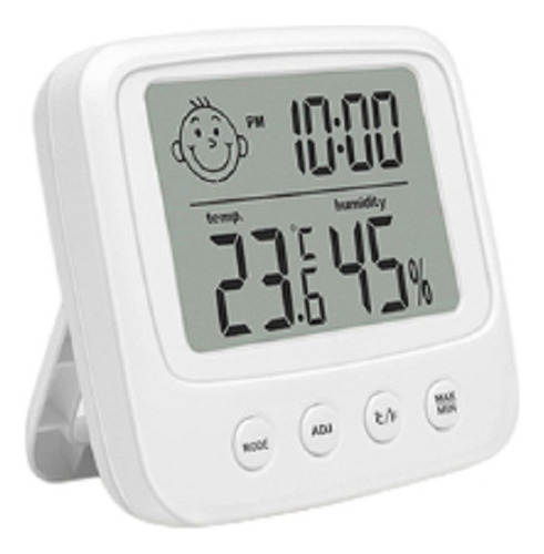 Termo Higrômetro Temperatura Umidade Do Ar Relógio Digital