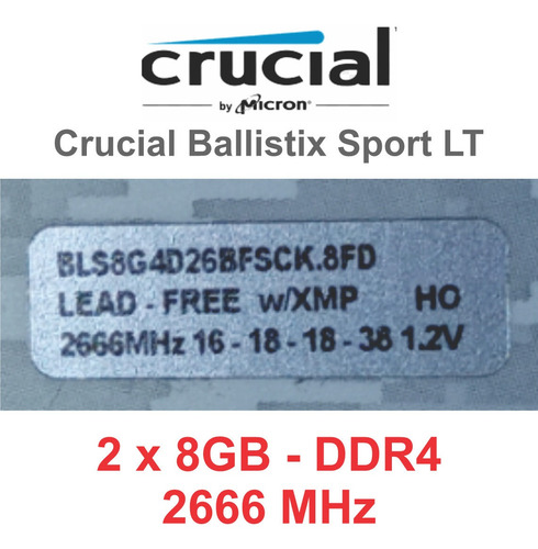 Imagem 4 de 4 de Memória Crucial Ballistix Sport Lt Branca - 16gb (2x8gb)