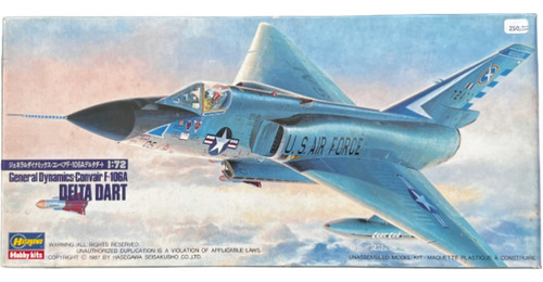 Delta Dart Convair F-106a Air Force Kit Montar Hasegawa 1/72