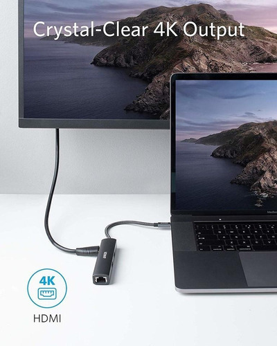 Adaptador Powerexpand+ 5 En 1 Usb-c Anker Hub
