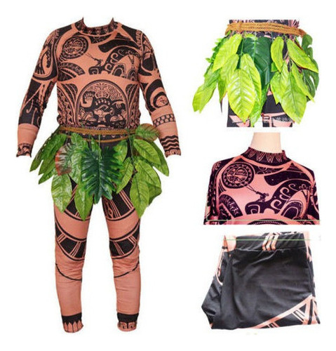 Camiseta/pantalones T Moana C Tattoo Para Adultos, Maui, Hom