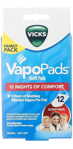 Vapo Pads Vicks Repuestos Para Humidificador X12 Envioya