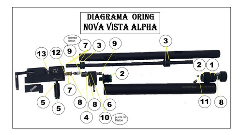 Imagen 2 de 4 de Kit Oring Pcp Nova Vista Alpha