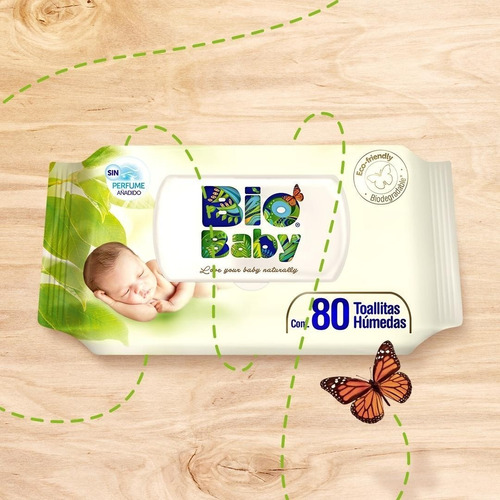 Toallitas Húmedas Bio Baby ]   2 Pack De 80 Pzs C /u