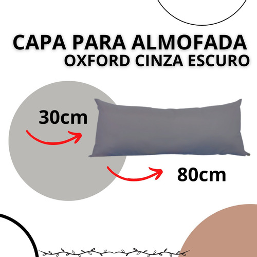 Capa Para Almofada 80x30 Encosto Travesseiro Xuxão Sofá Cama