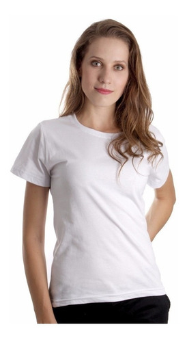 camiseta branca feminina atacado