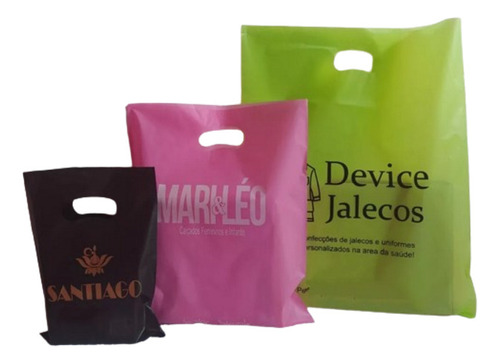 200 Sacolas Plasticas Personalizadas 20x30