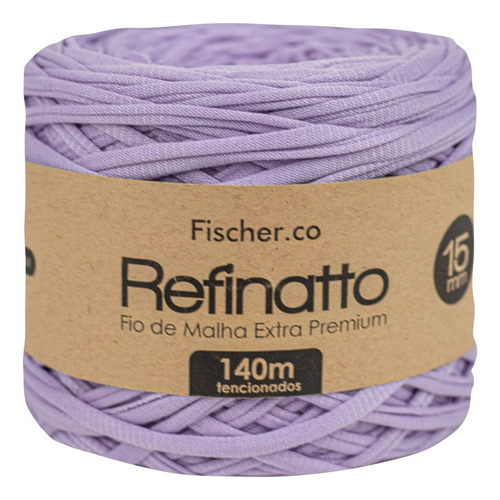 Fio Malha Extra Premium Refinatto 15mm Fischer Cor Lavanda