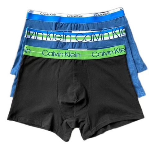 Set 3 Boxers Calvin Klein Trusa Original Algodón Multicolor