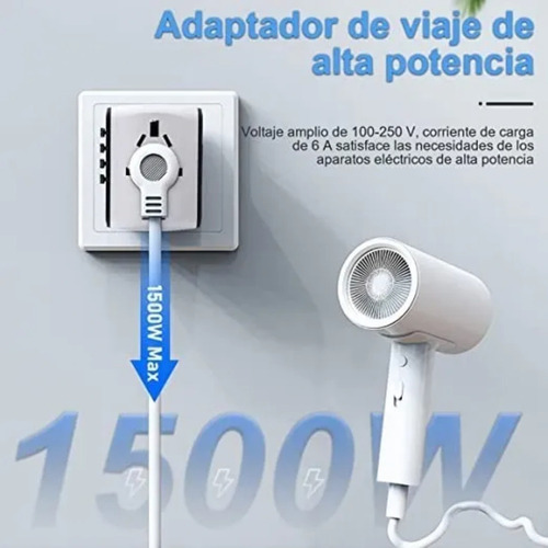 Enchufe Adaptador De Viaje Universal Todo En Uno Internation