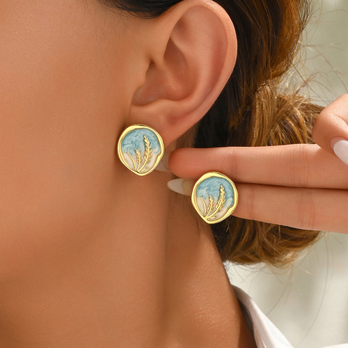 Pendientes De Mujer Con Diseño De Lavanda Dulce