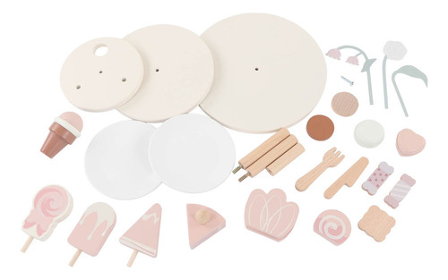 Set De Juego De Postres De Madera Para Tarta De Té, Fiesta D