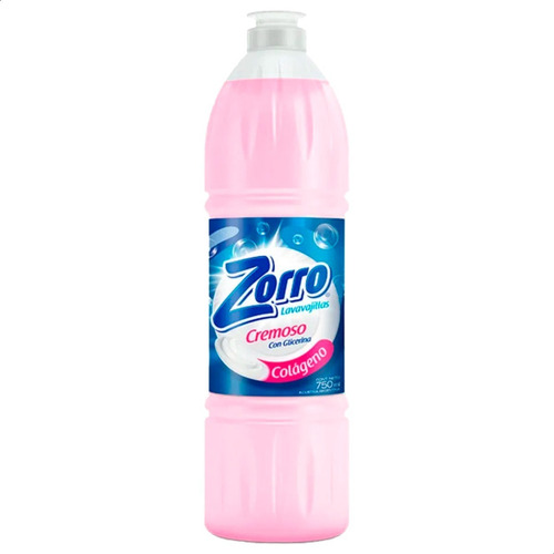 Imagen 2 de 5 de Detergente Zorro Colageno Cremoso Con Glicerina